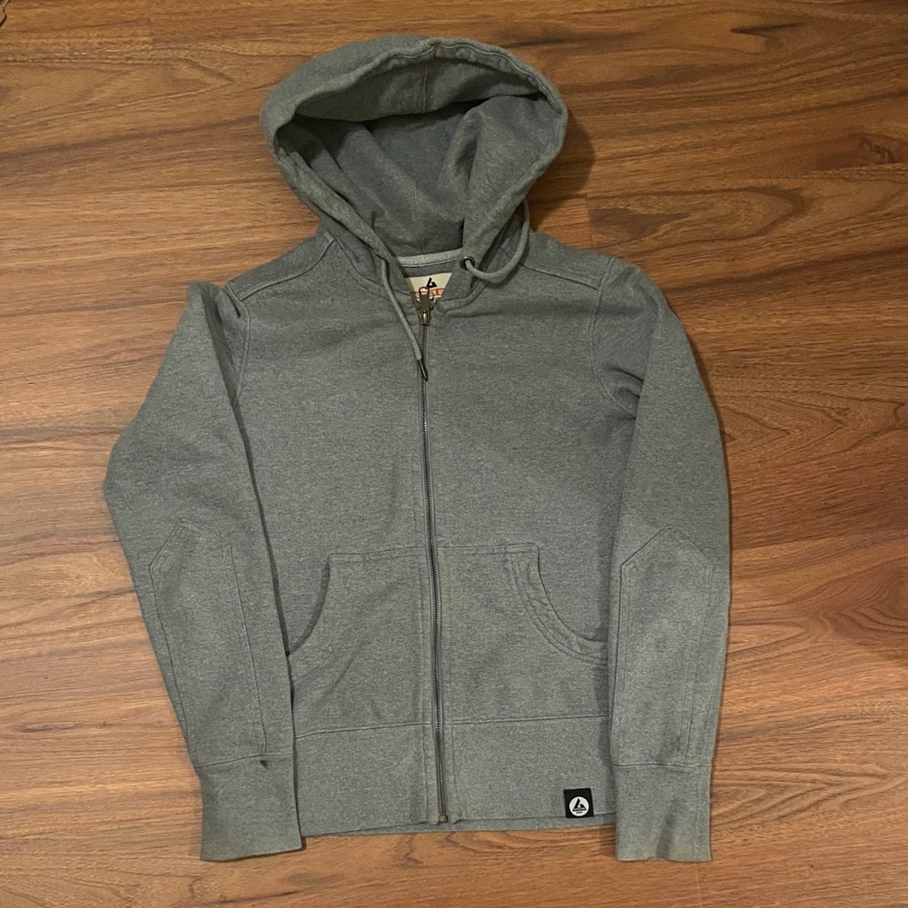 American Giant Heather Gray women’s medium zip up jacket